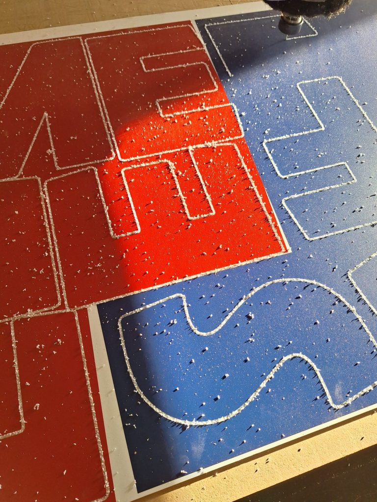 Milling foamed PVC, advertising -&nbsp;CNC milling -&nbsp;www.serviceplast.pl