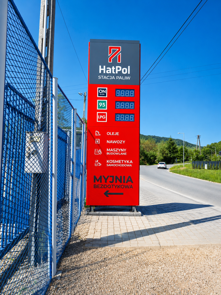 Pylon &ndash; gas station &ndash; CNC milling &ndash; www.serviceplast.com