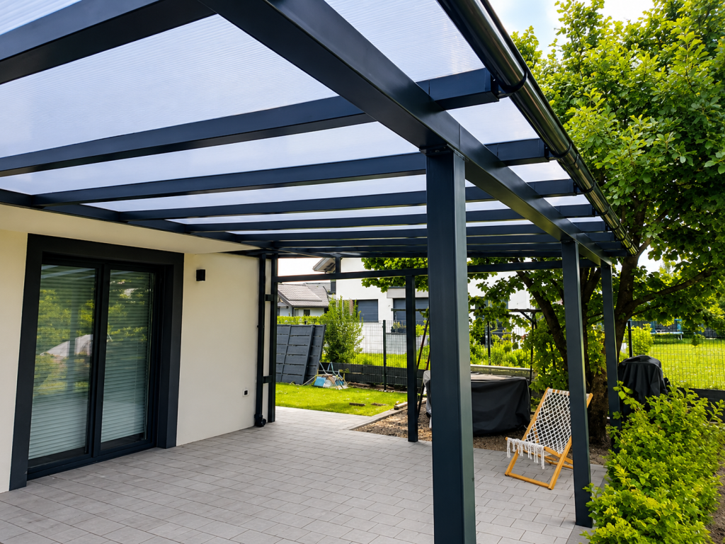 Roofing with cellular and solid polycarbonate - www.serviceplast.pl
